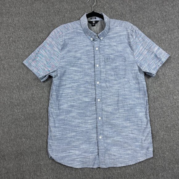 Volcom Other - Volcom Shirt Mens Large Modern Fit Short Sleeve Button Up Chest Pocket Casual